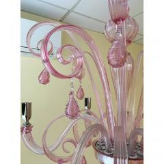  SimoEng Murano Glass Chandelier in Pink 6 Arms - 4209118