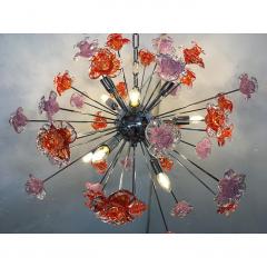  SimoEng Murano Glass Flowers Italian Sputnik Chandelier - 4209214