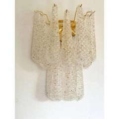 SimoEng Murano Glass Gold Wall Sconces by Simoeng Set of 2 - 4685589