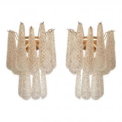  SimoEng Murano Glass Gold Wall Sconces by Simoeng Set of 2 - 4685602