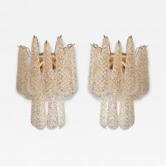  SimoEng Murano Glass Gold Wall Sconces by Simoeng Set of 2 - 4689291