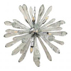  SimoEng Murano Glass Ice Clear Sputnik Italian Chandelier - 4209090
