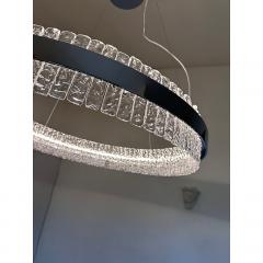  SimoEng Murano Glass Pendant Chandelier Hammered Clear - 4209278
