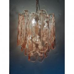  SimoEng Murano Glass Spider Sputnik Chandelier in Pink and White - 3599229