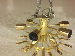  SimoEng Murano Glass Sputnik Chandelier Flush Mount Mazzega Style - 2827394