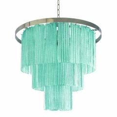  SimoEng Murano Glass Sputnik Chandelier Mazzega Style in Sea Green Italian SimoEng - 4476301