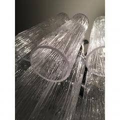 SimoEng Murano Glass Sputnik Chandelier With Corteccia Tubes Italian Glass - 4209220