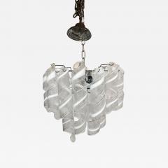  SimoEng Murano Glass Sputnik Chandelier With Swirling Italian Glass Clear and White - 4209853
