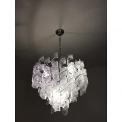  SimoEng Murano Glass Sputnik Chandelier With Swirling Italian Glass Clear and White - 4209139
