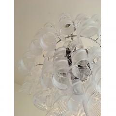  SimoEng Murano Glass Sputnik Chandelier With Swirling Italian Glass Clear and White - 4209141