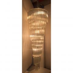  SimoEng Murano Glass Sputnik Quadriedro Spyral Italian Chandelier - 4209314