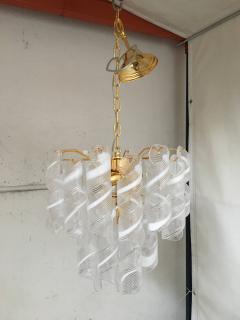  SimoEng Murano Glass Virgola Venini Style Multicolor Chandelier - 2825119