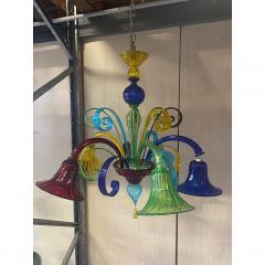  SimoEng Murano Multicolors Glass Chandelier Random Colors 5 Arms - 4209294