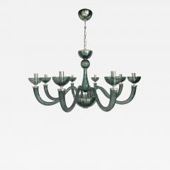  SimoEng Murano Style Glass Chandelier in Light Green Italian Art Glass - 4087405
