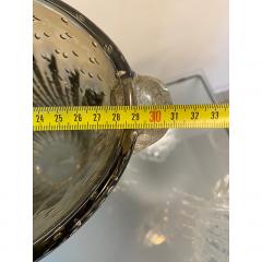  SimoEng Murano Style Glass Gray Vase With Gold and Bubble Air - 4030466