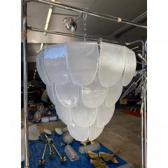  SimoEng Murano Style Glass Kromo With Frosted Leaves Chandelier - 4086635