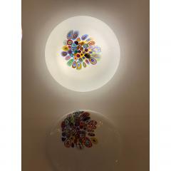  SimoEng Murrine Sphere in Murano Style Glass With Multicolored Wall Sconce - 4086716