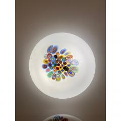  SimoEng Murrine Sphere in Murano Style Glass With Multicolored Wall Sconce - 4086718