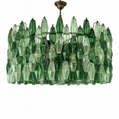  SimoEng Oversized Murano Glass Poliedro Chandelier in Burnished Venini Style - 4754847