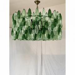  SimoEng Oversized Murano Glass Poliedro Chandelier in Burnished Venini Style - 4754851