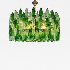  SimoEng Oversized Murano Glass Poliedro Chandelier in Burnished Venini Style - 4759306