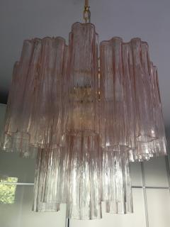  SimoEng Pink Murano Glass Style Tronchi Venini Chandelier - 2827619