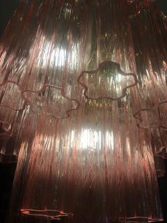  SimoEng Pink Murano Glass Style Tronchi Venini Chandelier - 2827620