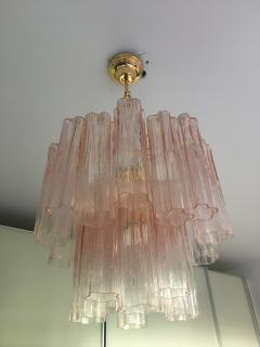  SimoEng Pink Murano Glass Style Tronchi Venini Chandelier - 2827622