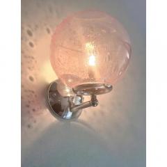  SimoEng Pink Pulegoso Murano Glass Wall Sconces by Simoeng Set of 2 - 4685665