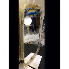  SimoEng Rectangular Torciglione Wall Mirror Murano Glass in Barovier Style - 3520270