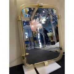  SimoEng Rectangular Torciglione Wall Mirror Murano Glass in Barovier Style - 3520272