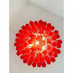  SimoEng Red Campari Colour Chandelier in Murano Style Glass - 3964956