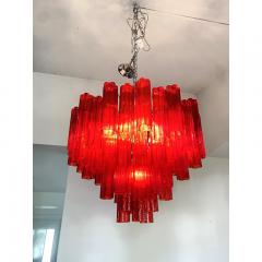  SimoEng Red Campari Colour Chandelier in Murano Style Glass - 3964958
