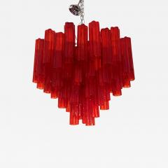  SimoEng Red Campari Colour Chandelier in Murano Style Glass - 3968331