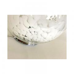  SimoEng Scenographic Murano White Murano Glass Table Lamp in 70s Style - 3233408
