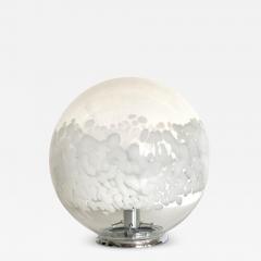  SimoEng Scenographic Murano White Murano Glass Table Lamp in 70s Style - 3236259