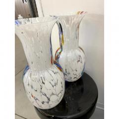  SimoEng Set of 2 Contemporany Vases Murrine Sphere in Murano Style Glass - 3346115