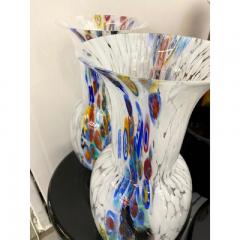  SimoEng Set of 2 Contemporany Vases Murrine Sphere in Murano Style Glass - 3346121