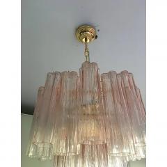  SimoEng Set of 2 Contemporary Murano Style Glass Pink Tronchi Chandelier - 4029077