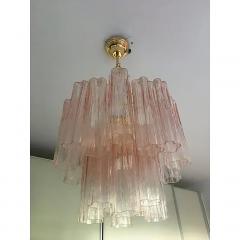  SimoEng Set of 2 Contemporary Murano Style Glass Pink Tronchi Chandelier - 4029079