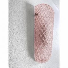  SimoEng Set of 2 Pink Graniglia Rhombus Murano Glass Wall Sconces by SimoEng - 4754783