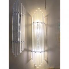  SimoEng Set of 2 Sanded Murano Glass Bars Wall Sconces in Dec Style - 3535045