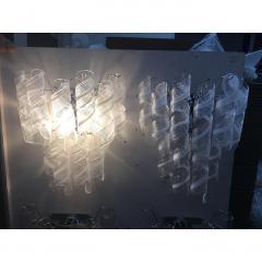  SimoEng Set of 2 Wall Sconces Murano Glass Italian Swirling Wall Lights - 4209246