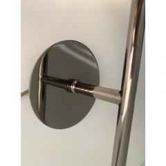  SimoEng Set of Two Contemporary Gradient White Sphere in Black Nikel Wall Sconces - 3634540