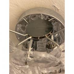  SimoEng Set of Two Contemporary Italian Transparent Felci Murano Glass Wall Sconce - 3677466