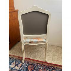  SimoEng Set of Two Contemporary Ivory and Pink Floral Chairs - 3366905