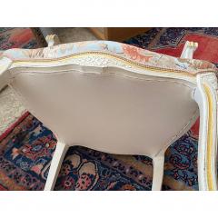  SimoEng Set of Two Contemporary Ivory and Pink Floral Chairs - 3366907