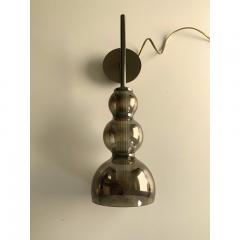  SimoEng Set of Two Contemporary Smoked in Black Nickel Wall Sconces - 3634550