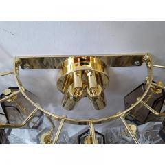  SimoEng Set of Two Contemporary Transpaernt and Fum Poliedro Wall Sconces - 3965005