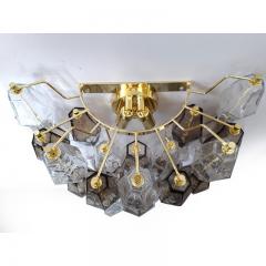  SimoEng Set of Two Contemporary Transpaernt and Fum Poliedro Wall Sconces - 3965006